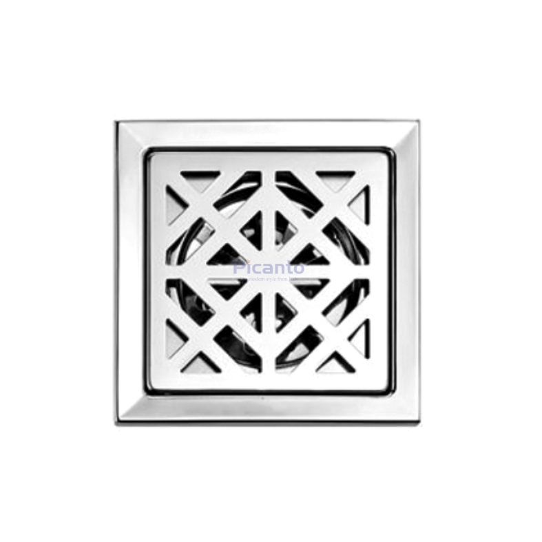 Phễu thoát sàn  PT S- 09 SUS 304 ( 120x120) D60-D 90